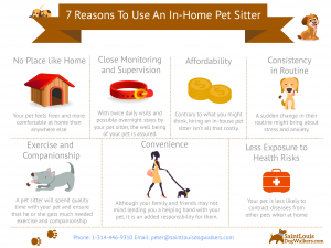 infographic with reasons to use an in-home pet stitting